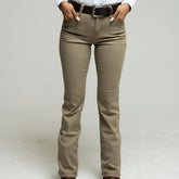 Pantalón V Tex Cintura Alta Beige 007